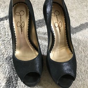 Jessica Simpson peep toe heels